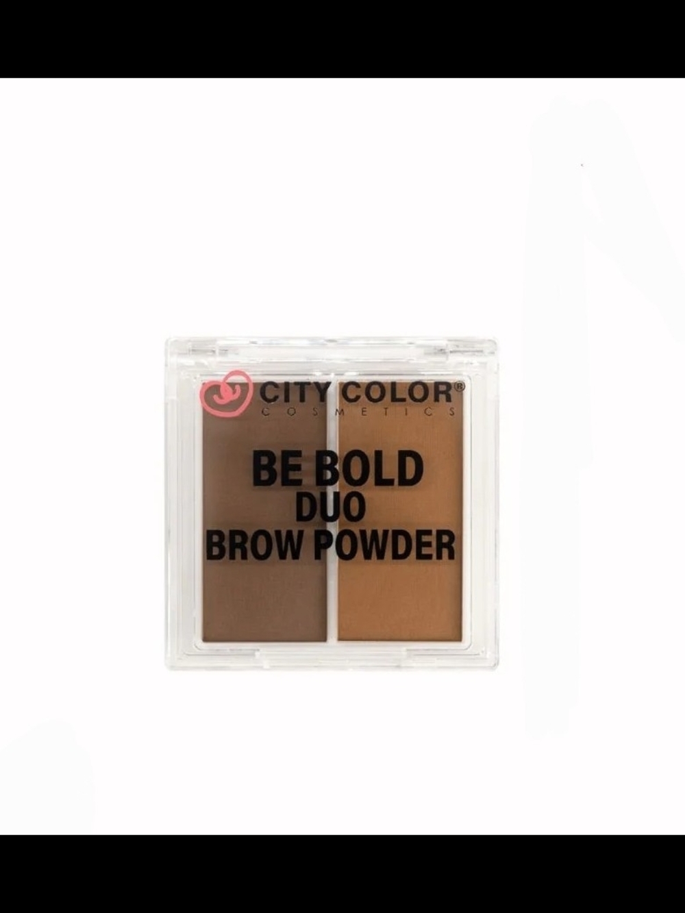 City Color Be Bold Duo Brow Powder - Mocha 0.28oz BNIB